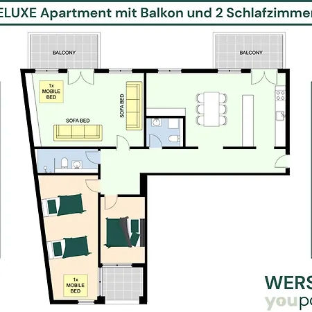 124 Qm - Exklusiv & Angebunden - Werse Loft By Youpartments * مونستر